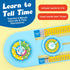 Broytain 12/24 512, 12, Teaching Clock with Dual Dials - Hour Analog Clock for Kids Age Math Manipulatives for Grade