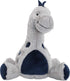 Lambs & Ivy Baby Dino Blue/Gray Plush Dinosaur Stuffed Animal Toy Plushie- Spike