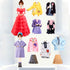 Daniel Axel 3+ Set Set) Magnetic Princess Dress Up Paper Doll Pretend Play Toys Magnet People Clothes Puzzles Game