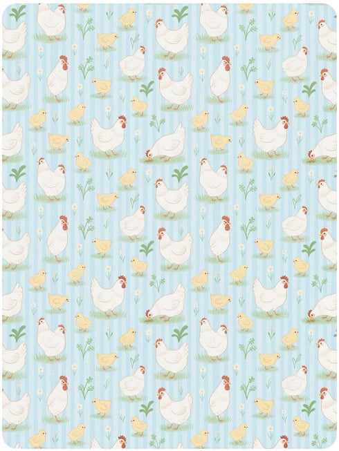 miaozhen 1 Pack 52x28 Cotton Baby Crib Sheets for Boys Girls Soft Chicky Animal Rustic Farm Pattern Boy Girl Crib Sheet