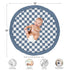 Tummy Sweet Jojo Designs Baby Play Mat (Blue Gingham Checkered Plaid) for Boys, Infant, Toddler Time Activity Floor