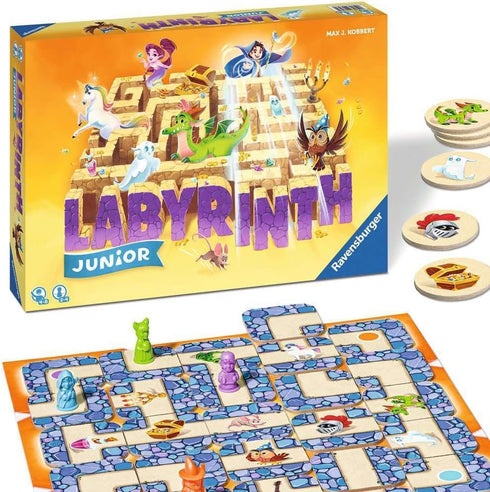 Ravensburger Labyrinth Junior Family Board Game - Moving Maze for Kids Age 4 Years and Up