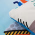 4 Set NTBED Pieces Construction Truck Toddler Bedding for Baby Boys, Cartoon Vehicles Excavator Cars Printed, Includes