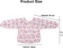 SPINFOX 2 Pack 6-24 Baby Smock for Eating, Mess Proof Baby Bib, Waterproof Toddler Baby Feeding Bibs Shirt for Girl