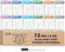 DRKIO 12 Pack Glass Baby Food Storage Containers - 8 Oz Baby