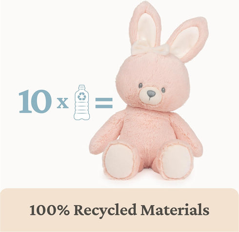 13 GUND Baby Sustainable Bunny Plush, Stuffed Animal Made from Recycled Materials, Gift for Babies and Newborns