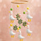 Vicenpal Wildflower Butterfly Baby Mobile for Crib Pink Spring Baby Room Decor