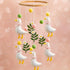 Vicenpal Wildflower Butterfly Baby Mobile for Crib Pink Spring Baby Room Decor