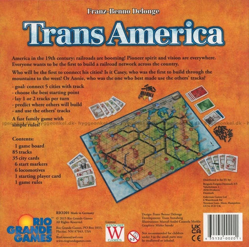 8+ 2-6 Transamerica Board Game for Ages | Fun for Players