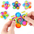 Fidget Spinner Bulk 4 Pack, Sensory Fidget Toys for Kids Adults, Anxiety Stress Relief, Birthday Party Favors Goodie