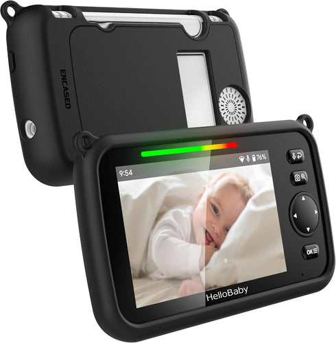 ENCASED 5" HB6550 5inch Protective Case for HelloBaby Baby Monitor - Includes Carrying Strap and Built-in Magnets (Fits