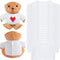 18 Pcs Stuffed Bear Clothes Sublimation Blank Bear Shirt Doll T-Shirts