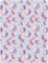 miaozhen 1 Pack 52x28 Cotton Crib Sheets for Baby Boys Girls Soft Stretchy Hologram Strawberry Silver Crib Mattress