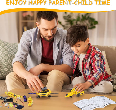 STEM Projects for Kids Age 8-12, Science Kits for Boys, Solar Robot Space Toy Building Kits for Christmas Gifts