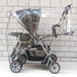 Weather Shield Double Popular Universal Size Baby Rain Cover/Wind Shield for Swivel Wheel Stroller (Black)