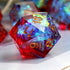 Shiny D&D Dice - Handmade Double Layers Sharp Edge Die with Gift Case for Dungeons and Dragons