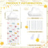 Suncalla 31.5 Inch Long Bow Holder for Girls Baby White Clouds Hair Bows Clip Organizer Baby Hair Accessories Storage