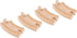 24 Pack| Hape Pcs Wooden Railway Super Expansion Rail Compatible with Other Wooden Tracks