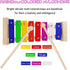 Xylophone for Kids - Glockenspiel with 2 Child Safe Mallets, Colorful Metal Bars for Toddlers