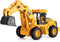 YySiRui 11" Excavator Toy, 1: 18 Scale, Rolling Wheels Inertia-Powered, HeavyDuty Plastic, with