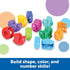 Learning Resources Snap-n-Learn Shape Snails, 20 Pieces Educational Toys