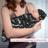 Baby Newborn Swaddle Blanket with Beanie Hat - Black and White Dinosaur Skeleton Pattern Sleep Sack for Infant Gifts