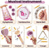 Sets 1 2 3 BUYGER Baby Musical Instruments with Xylophone, Wooden Percussion Instruments with Storage Bag, Montessori