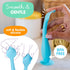 Bumco Baby Bum Brush - BPA-Free Diaper Cream Spatula with Suction Cup Base, Soft & Flexible Silicone, Wipe-Clean