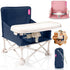 YEFAJUMP Portable Baby Chair, Baby Beach Chair with 2-Pack Interchangeable Seat Covers, Portable