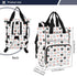 SUABO Backpack Footprints Love Baby Diaper Bag Large Bag Waterproof Travel Diaper Bags for Moms and Dads
