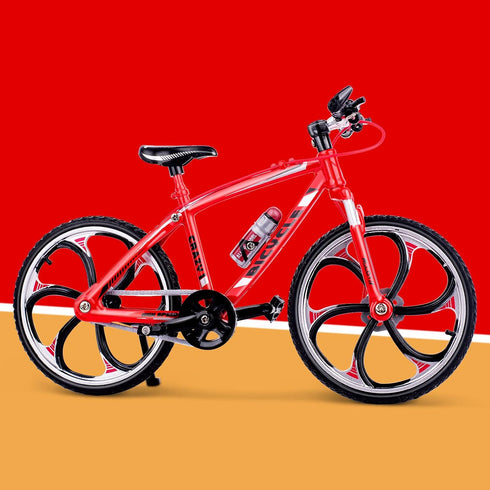1:10 Scale Die-Cast Alloy Mini Mountain Bike Bicycle Model Toy Desktop Decoration Crafts for Cycling Lovers Bike Racers