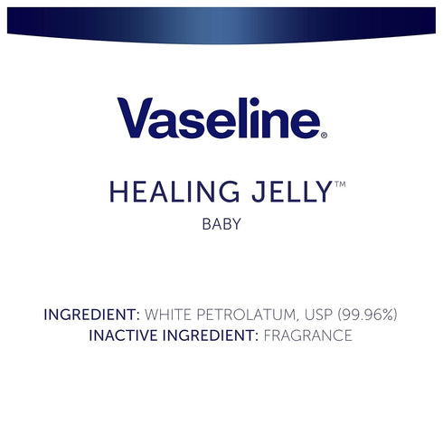 Vaseline Healing Jelly, 2.89 oz - Petroleum Jelly for Diaper Rash & Skin Protection