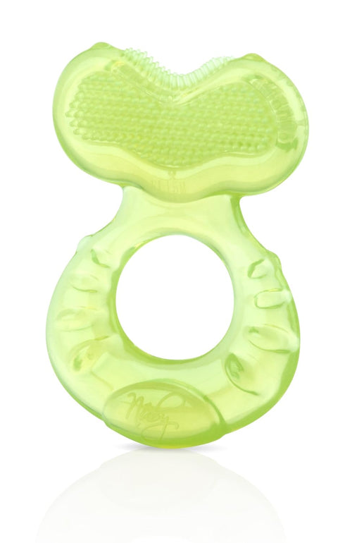 Nuby Silicone Teether with Hygienic Case - Colors Vary