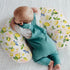 Summer Vintage Lemons Baby Nursing Pillow Covers for Boy Girl Lemon Branch Leaves Flowers Nursing Pillowcase
