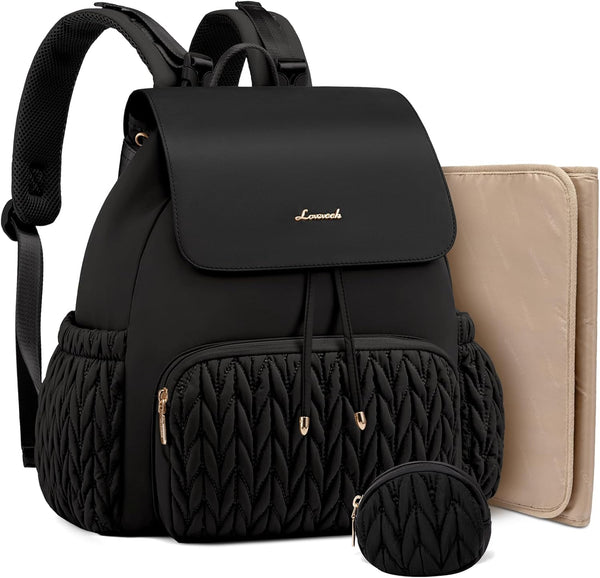 LOVEVOOK Diaper Bag Backpack, Small Cute Baby Bag, Stylish Water-Resistant Travel Bag