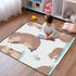 Bokkoy 50x50 inches Beavers at Play Baby Gyms Play Mat, Polyester Lightweight Quilted Cushion, Waterproof Surface, Soft