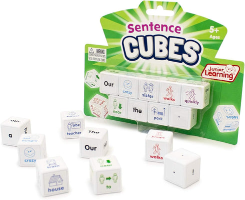Junior Learning JL644 Multicolor Sentences Cubes