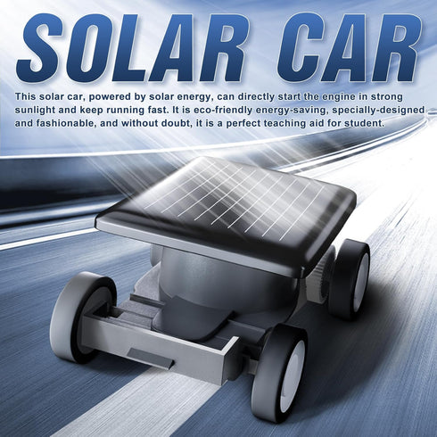 Solar Car Toys - Solar Energy Toys for Ages 2-10, Cool Mini Cars Educational Science Kits for Kids