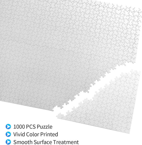 Black and White Couple Animals 1000 Piece Jigsaw Puzzle - Wooden Puzzles for Adults, Holiday Fun