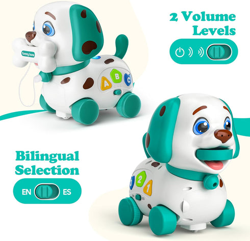 1 6-12-18 1st 1 Musical Bilingual Toys for Year Old Boy Gifts, Educational Baby Toys Months, Birthday Boy Gifts