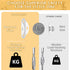 Furniture Anchors (6 Pack) for Baby Proofing, Anti Tip Furniture Straps, Securing 400 lbs, Metal White Earthquake Straps
