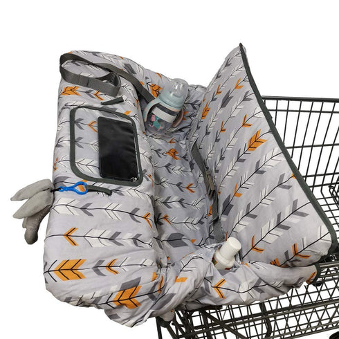 Shopping Cart Cover for Baby, High Chair Cover for Boy Girl, Infant Grocery Cart Cushion with Removable seat Positioner
