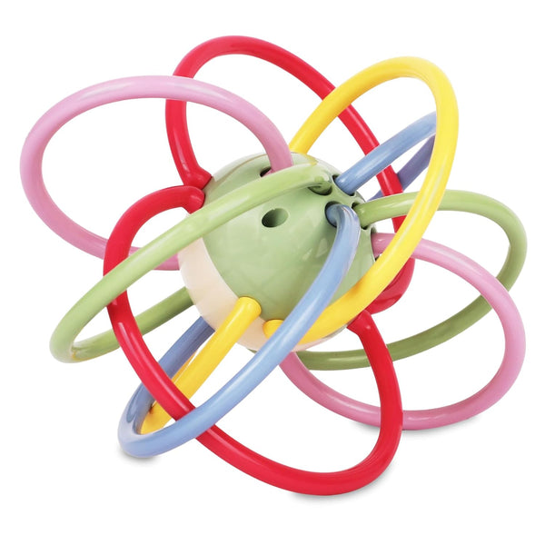 Rattle & Sensory Teether Toys for Babies, Multicolour Soft Teething Tube, Easy