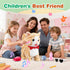 HCdoujoy Set Yellow Walking Cat for Girls Toy Talking Singing Animated Robot Kitty Interactive Plush for Cat for Kids