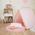 Tummy 39.3"Pink Soft Cotton Baby Play Mat Nursery Rug Infants Floor Princess Time Mat Thin Cushion Crawling Carpet
