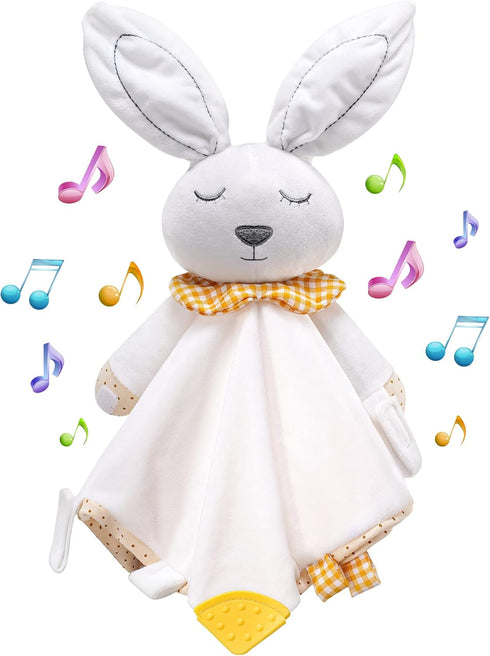 BEREST Rechargeable Baby Sleep Soother Bunny Lovey- White Noise| Heartbeat| Shushing| Lullaby