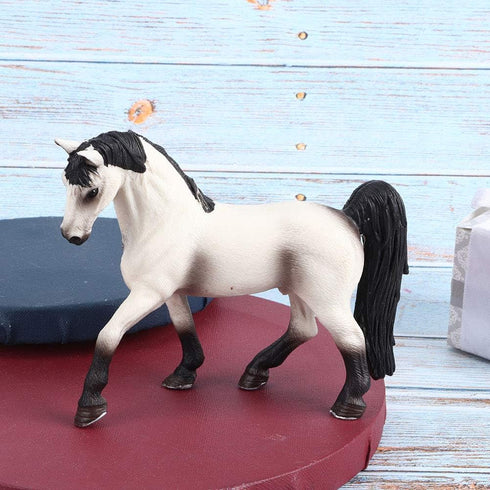 White Horse Model, Simulation Horse Figurines, Miniature Animal Statue for Play