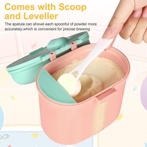 Accmor 12.7oz/360g Baby Formula Dispenser On The Go, Portable Milk Powder Formula Dispenser with Scoop,Formula