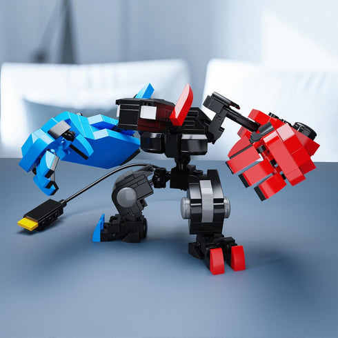 Building Block Set, Classic Switch Game Controller Mech Robot Building Kit, Birthday Party Decorations Supplies (418