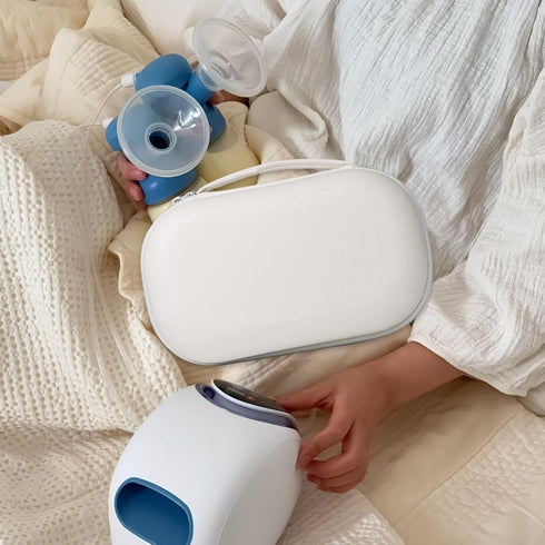 Genrico for Breast Pump - Multi-Compartment Storage Case for Mom and Kids | Pu construction keeps pump and accessories